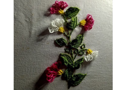 Bouquet of flowers embroidery. Hand embroidery- Leisha's Galaxy embroidery.