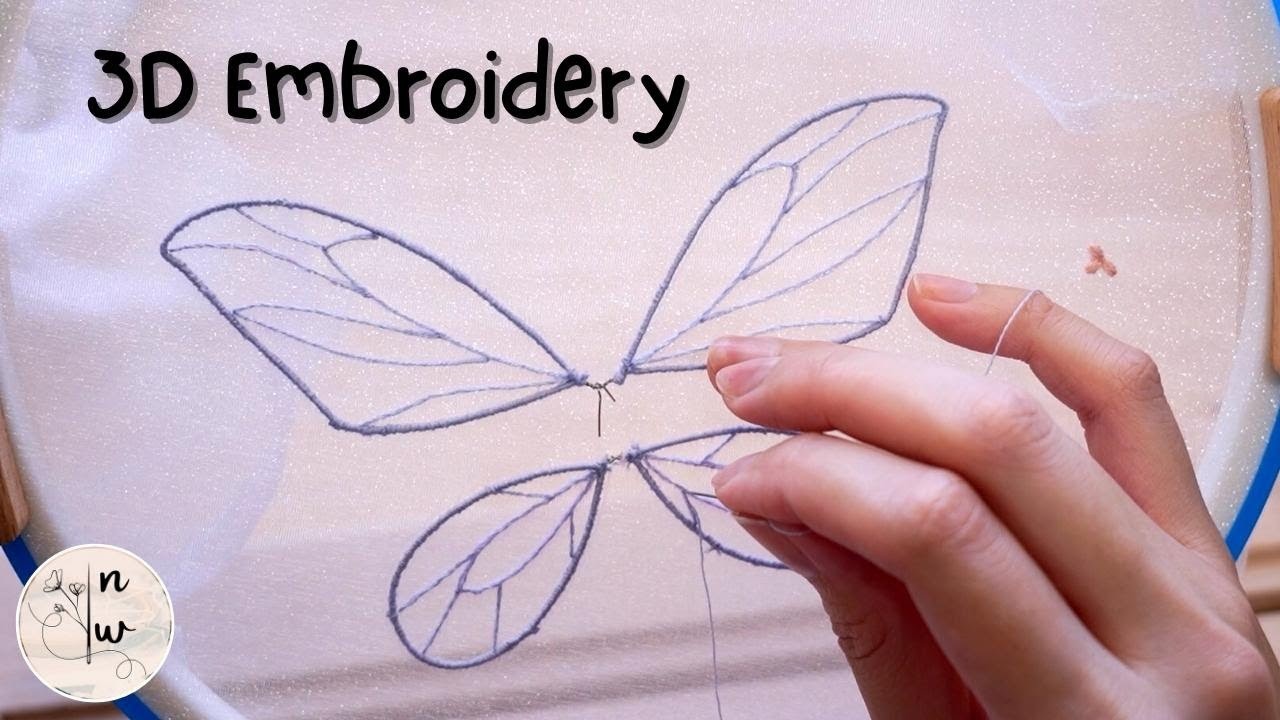 Butterfly 3D Double-Sided Embroidery (Part 1.2)