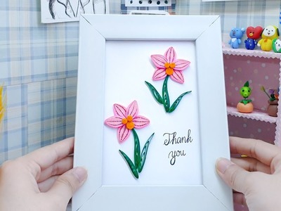 Creating a Thank You Card with Beautiful Paper Quilled Daffodils | Express Gratitude with DIY Cards