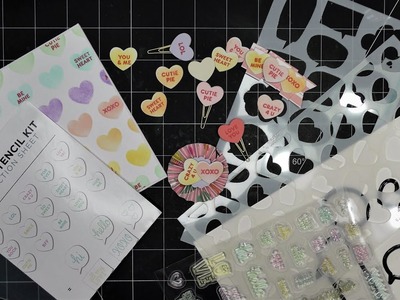 Diamond Press "Conversation Hearts" Bundle Tutorial: Card Background, Clips, Paper Ruffle & Rosette!