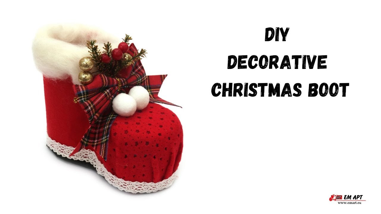 DIY Decorative christmas boot