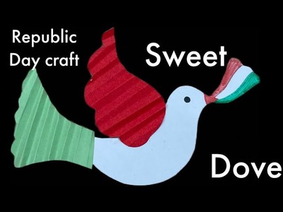 Easy Republic Day Dove Craft | Republic Day Special craft For kids | Tricolour paper Dove