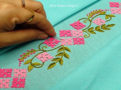 Elegant Sindhi Embroidery, Add a Traditional Touch to Your Dress Border