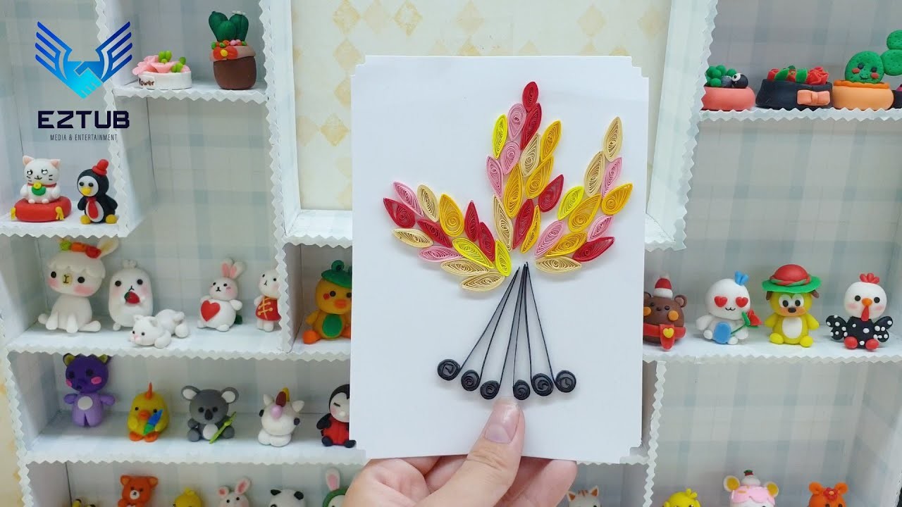 Fall Quilling Project: Creating Colorful Petals That Flutter in the Autumn Breeze