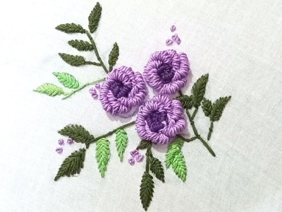 French knot hand embroidery #embroidery #embroiderydesign #handembroidery #handembroiderywork