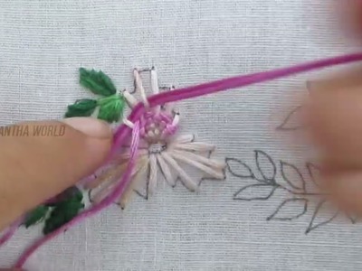 Hand Embroidery Amazing Border Line Design For Kurti