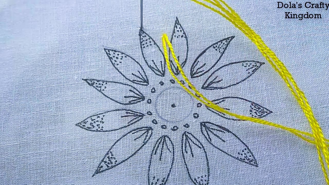 Hand Embroidery Amazing Butterfly Flower Embroidery Design For Beginners, Easy Butterfly Embroidery