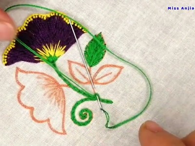 Hand Embroidery||Flower Embroidery||Miss Anjiara Begum
