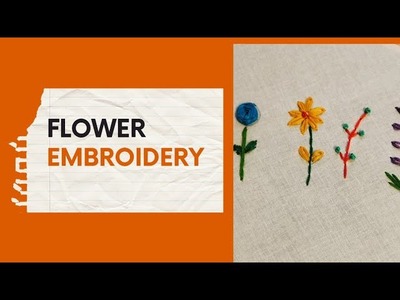 Hand embroidery for beginners|| 4 amazing flowers embroidery Tutorial ???? || Love of Fashion by Rakhi