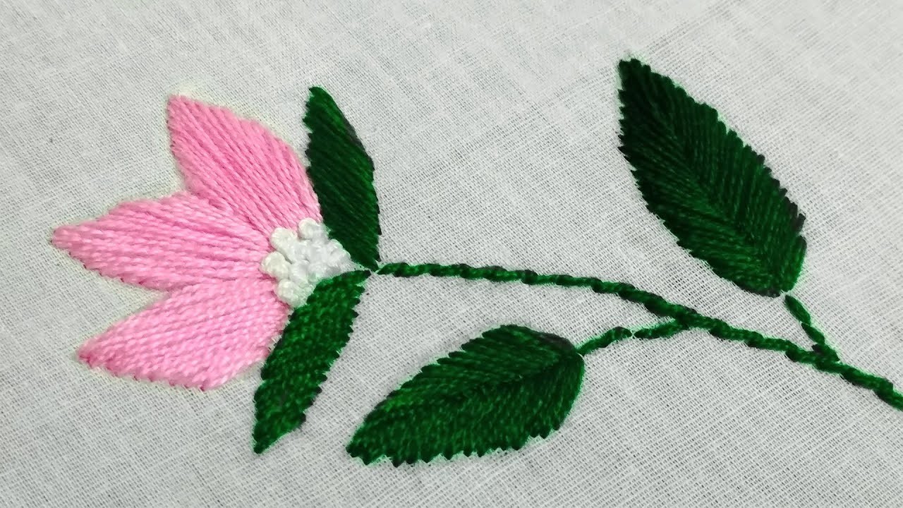 Hand embroidery with new design.