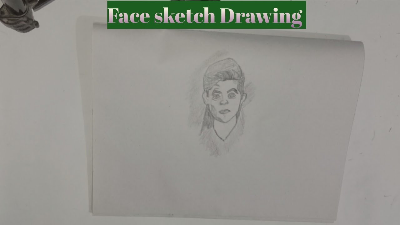 How to Draw a Boy face Drawing. step by step. for beginners