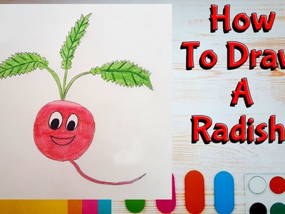 ????How To Draw A Radish! (Art For Kids!) - Easy Step By Step Beginner Art.Drawing Lesson!