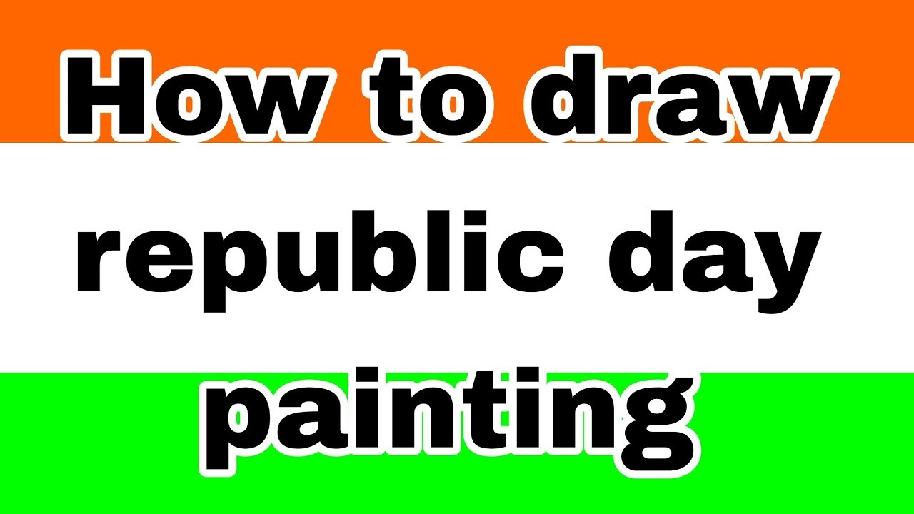 How to draw republic day painting by easy art India
