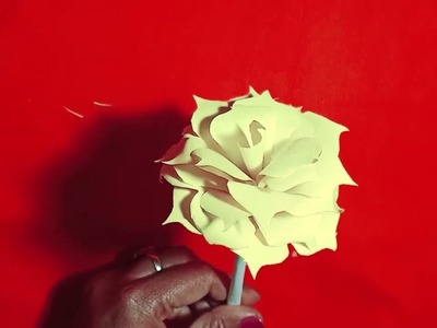 How to make 3d Paper flower ???? Paper Cutting Idea ????