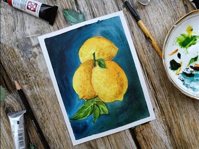 How to make an impactful painting using 4 principles of design with watercolors