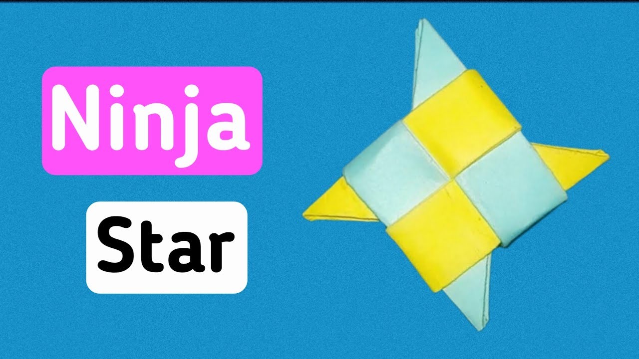 How to make flying star with paper cool and easy origami with paper boomerang
