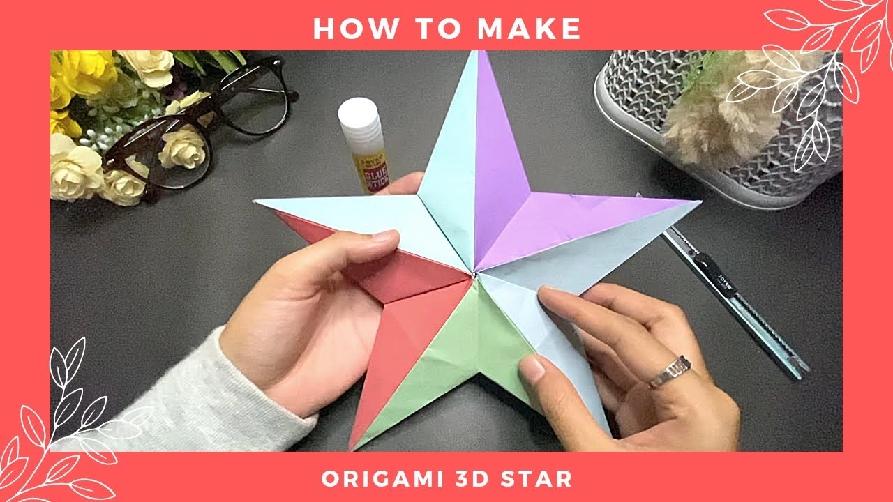 How to make Origami 3d star  - Origami 3D Star