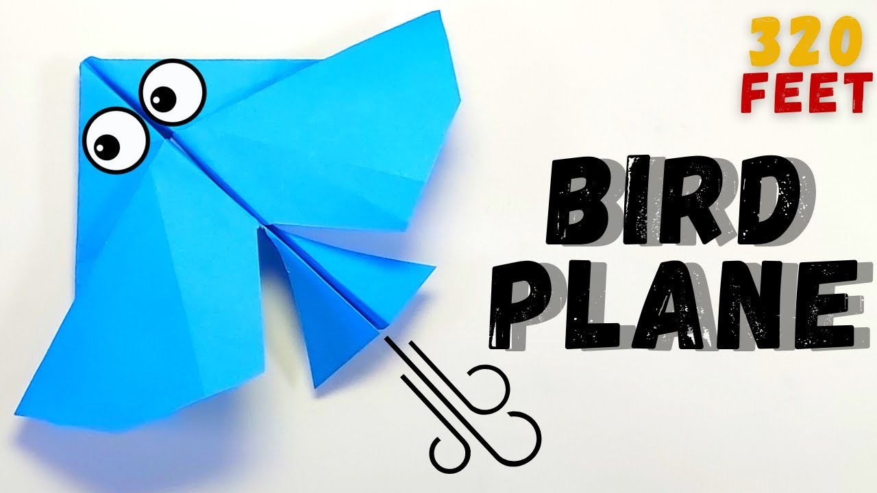 How To Make PAPER AIRPLANE That Flies like Bird |How to Make Paper plane | WORLD RECORD PAPER PLANE