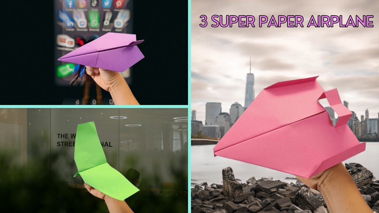 How to make the hardest 3 paper airplanes