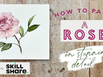 How to Paint a Perfect Watercolour Rose