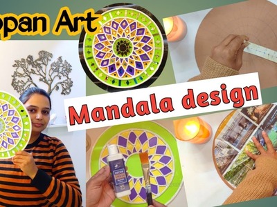 Lippan Art | Lippan Art For Beginners | Lippan Art Work Tutorial | Easy Mandala Pattern