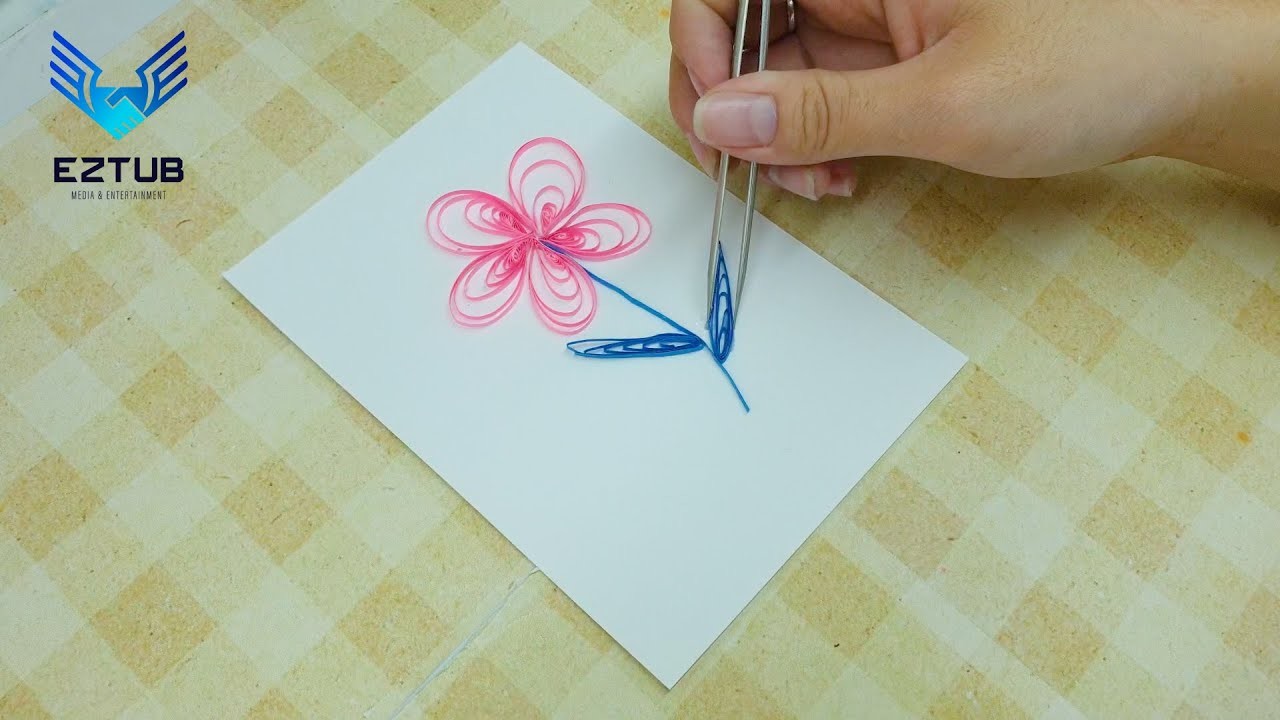 Making sparkling pink carnation from quilling | Paper Quilling Designs