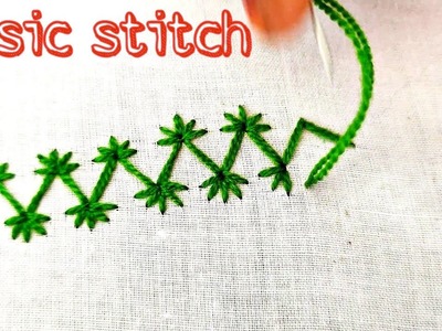 Modified basic stitches || bordados à mão | Sindhi tanka | beginner hand embroidery stitches