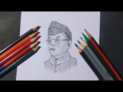 Netaji Subhash Chandra Bose drawing.The Face of Freedom drawing.#drawing #netaji #freedomfighter