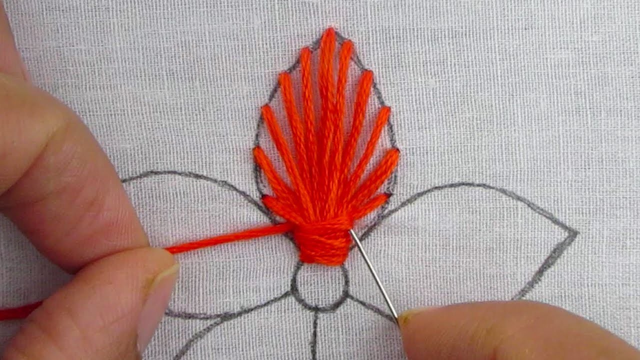 New Hand Embroidery Exclusive Fantasy Flower Design Easy Needle Work Flower Embroidery