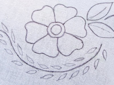 New hand embroidery Most gorgeous floral design with easy stitch for your desire dress by @RoseWorld