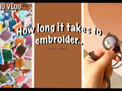 *NEW* How Long It Takes Me To Embroider One Necklace || Real Time