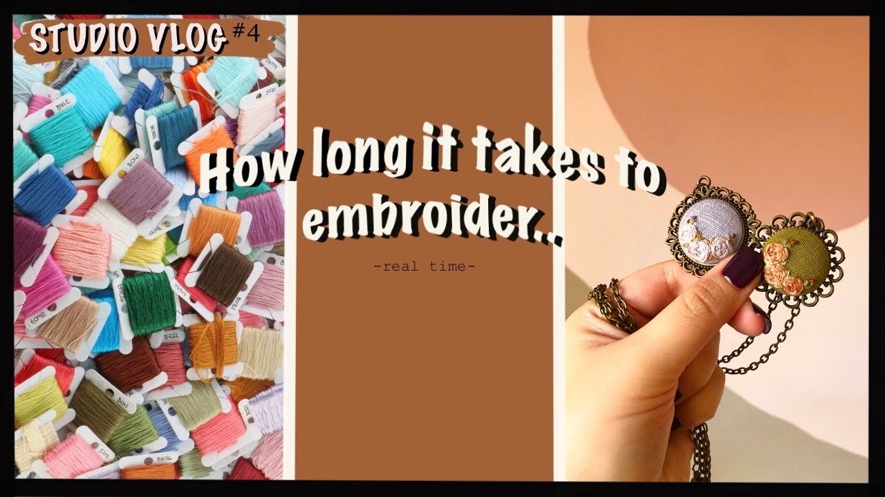 *NEW* How Long It Takes Me To Embroider One Necklace || Real Time