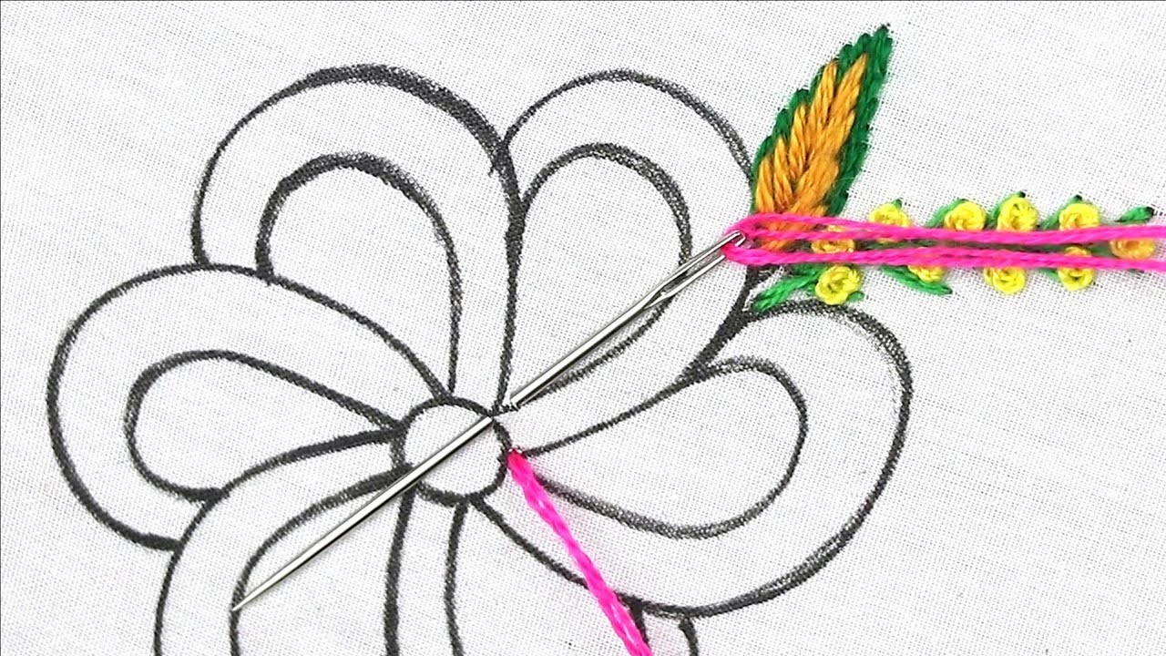 New Simple stitch flower designs made amazing Needle Point Art table cloth Embroidery Designs