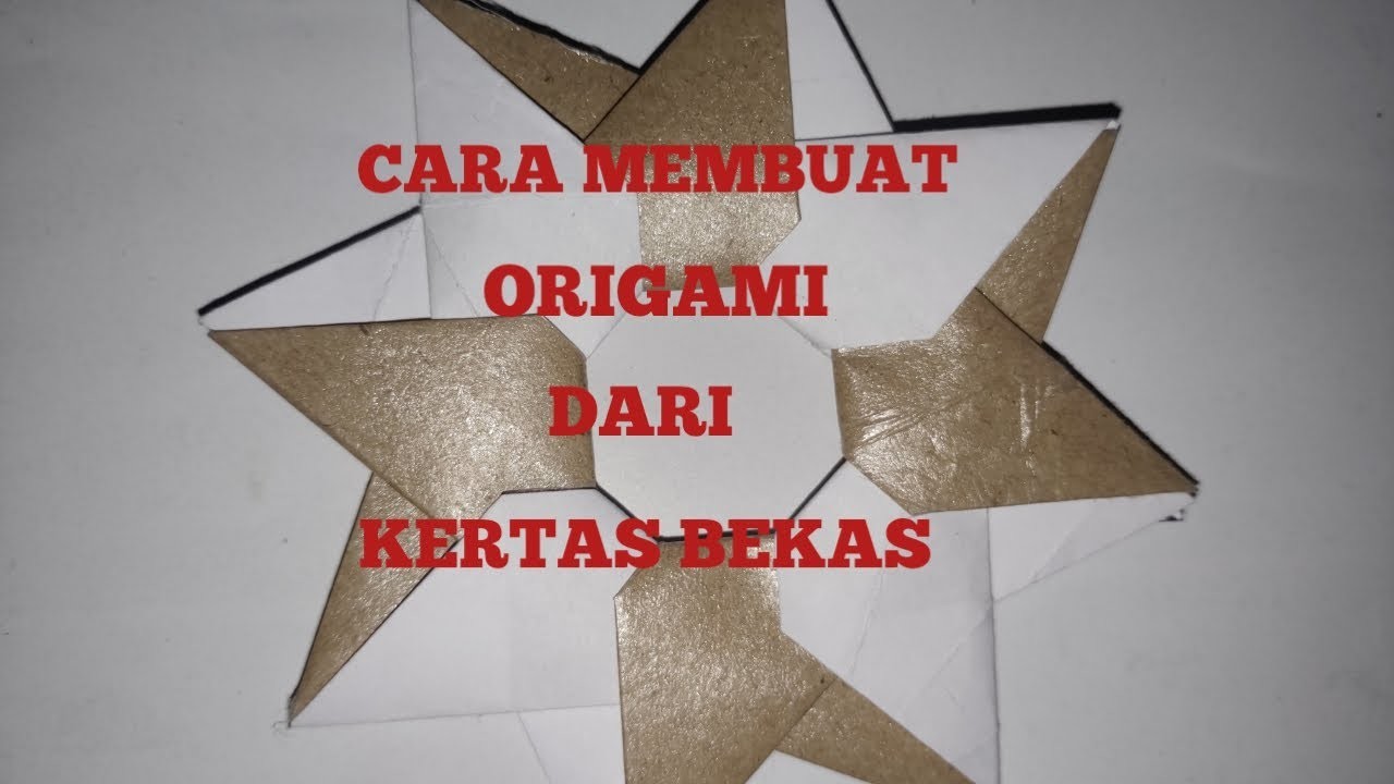 ORIGAMI:!! ORIGAMI ROBIN STAR:!! how to make origami robin star from waste paper:!! @lutfi Unyil