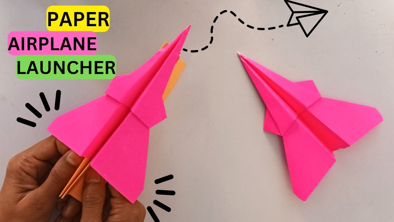 Paper Airplane Launcher | How to make paper plane launcher| Flying Paper Airplane | Craftboat