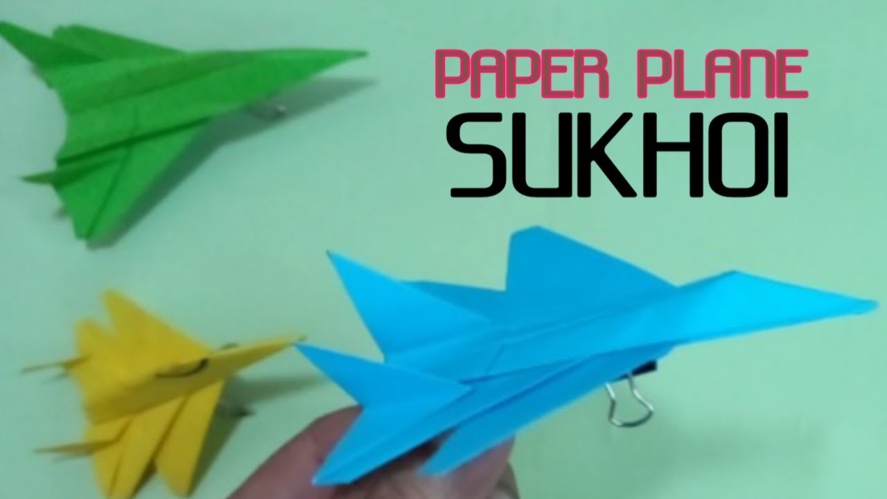 Paper Plane, Origami - Tutorial Cara Membuat Origami Pesawat Kertas Jet ...