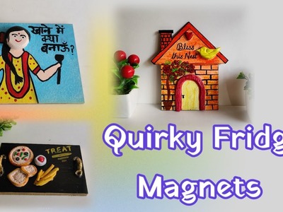 Quirky Fridge Magnets | Easy Clay Fridge Magnets | How to make a clay fridge magnet | Valentine Gift