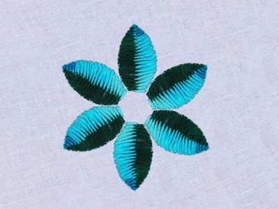 Simple Hand Embroidery Amazing Flower Design Super Easy Flower Embroidery Needle Work Tutorial