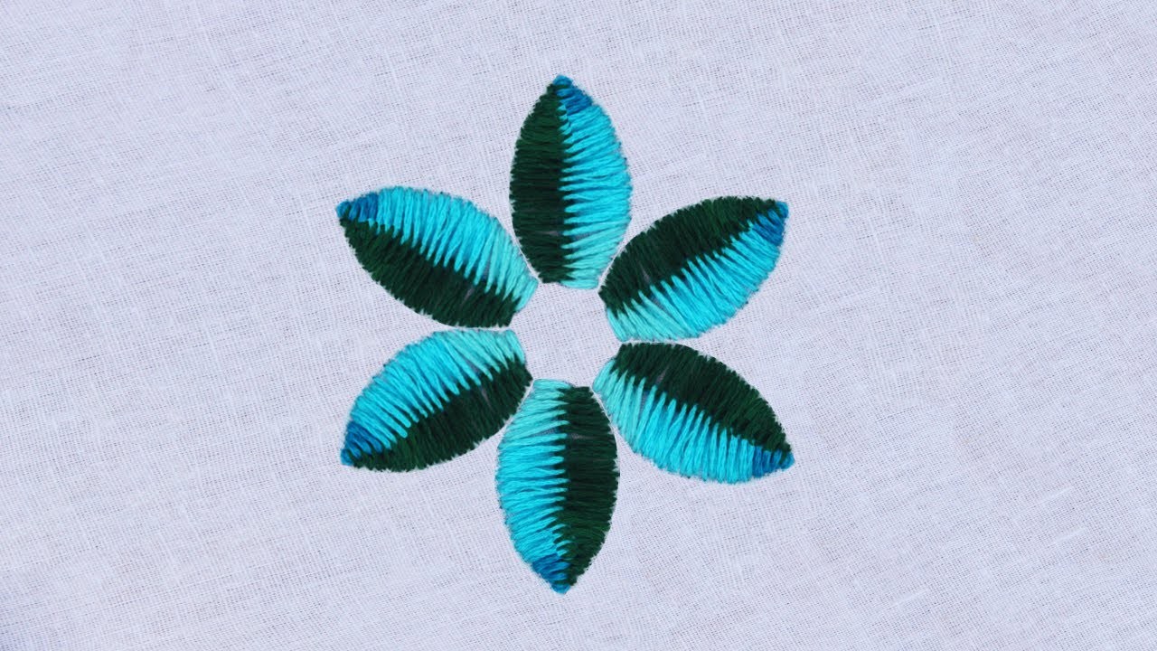 Simple Hand Embroidery Amazing Flower Design Super Easy Flower Embroidery Needle Work Tutorial