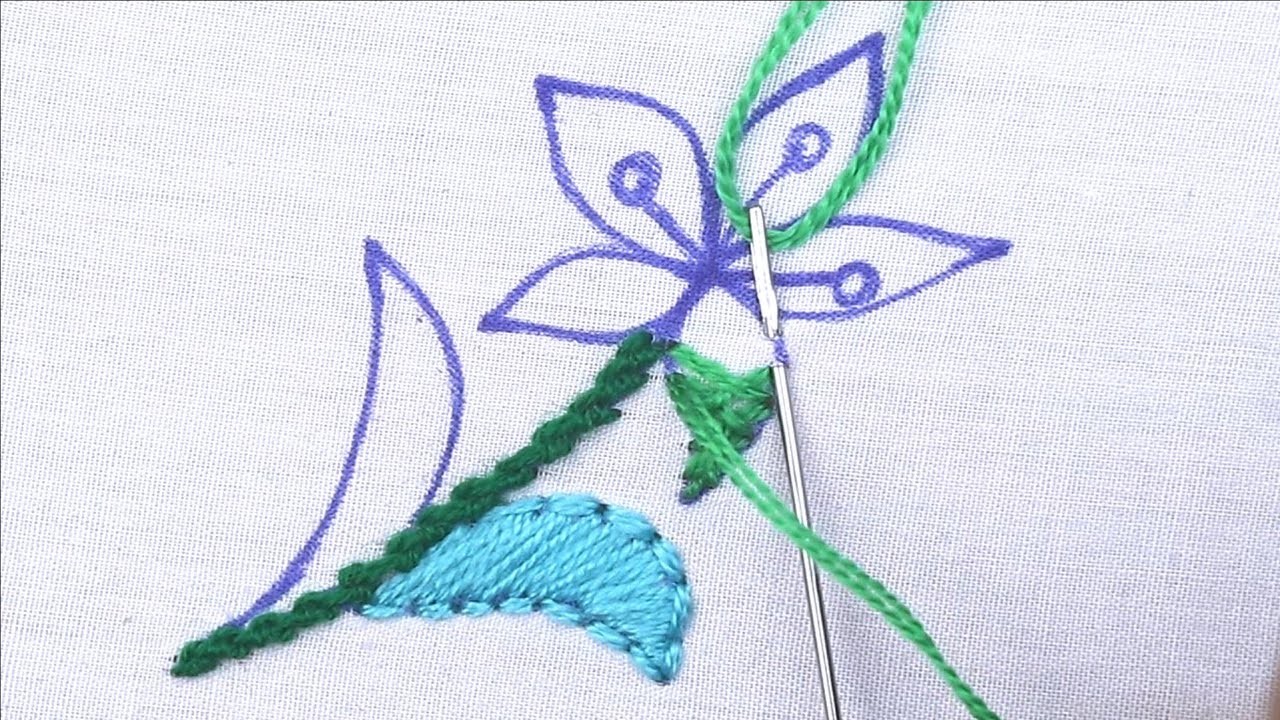 Wow! flower embroidery design and easy tricks,new gorgeous flower embroidery design| easy flower|new