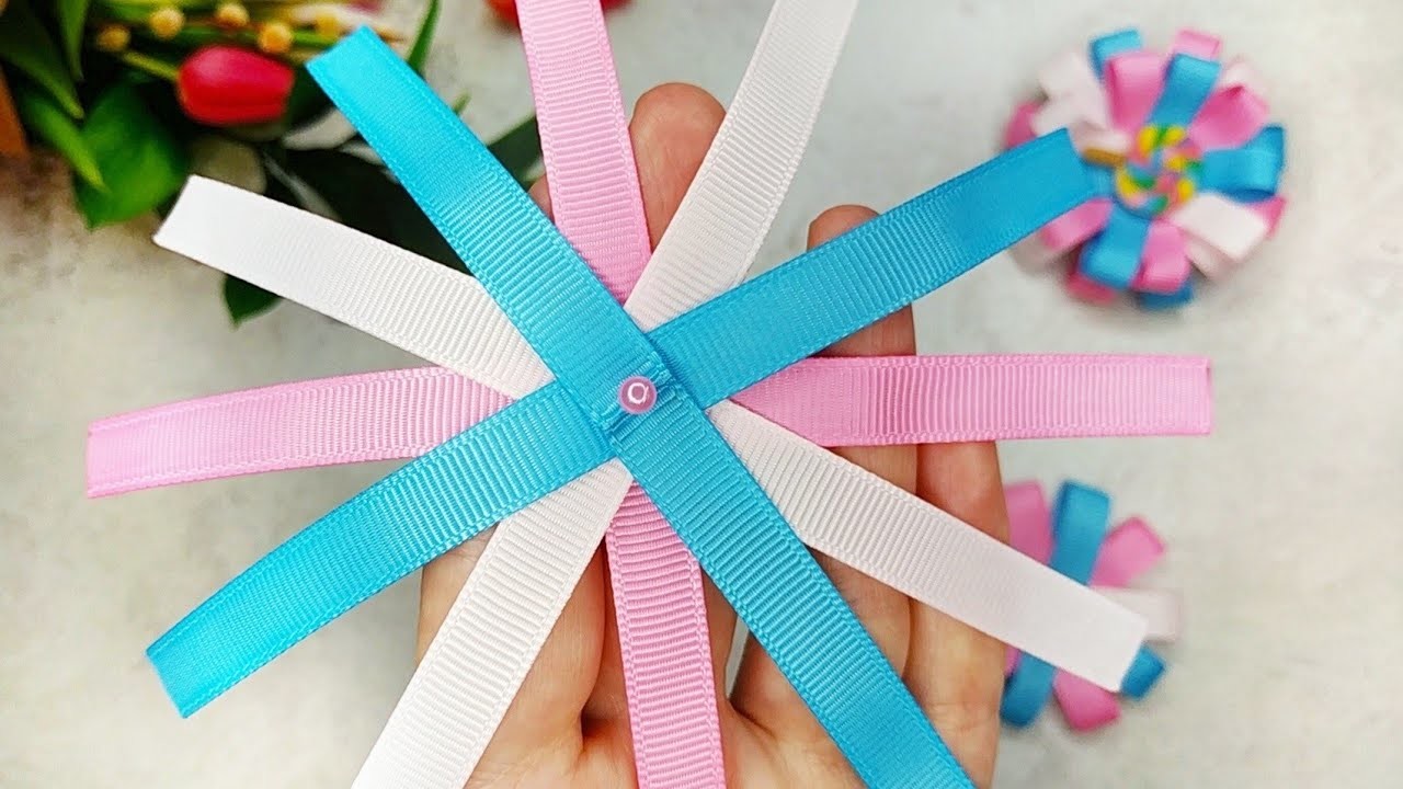Amazing hair bows made from Small Ribbons