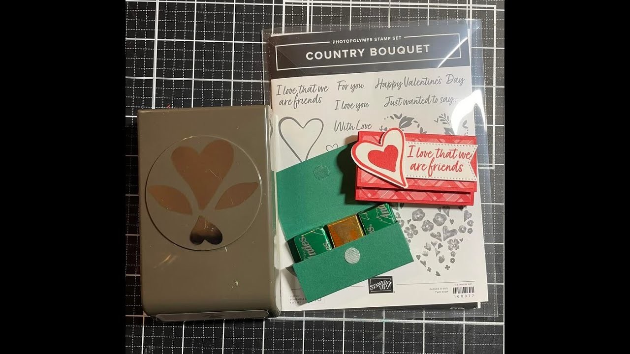 “Andes Mint Treat Holder” w.Stampin’Up! Country Bouquet bundle