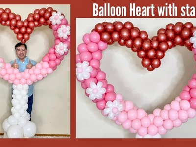 Balloon Heart with Stand.Balloon Column (Balloon ideas)
