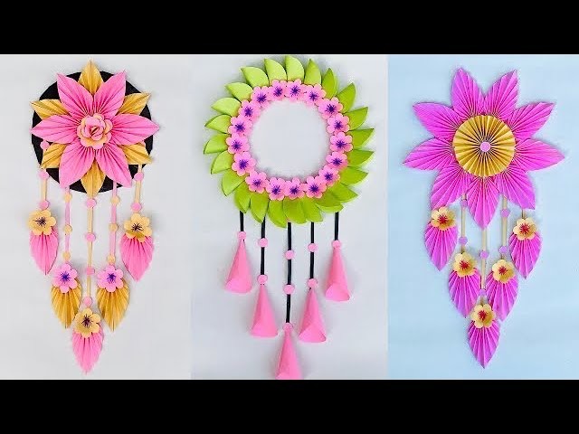 Beautiful and easy wall hanging.paper craft for home decorations.paper flower wall hanging 2023