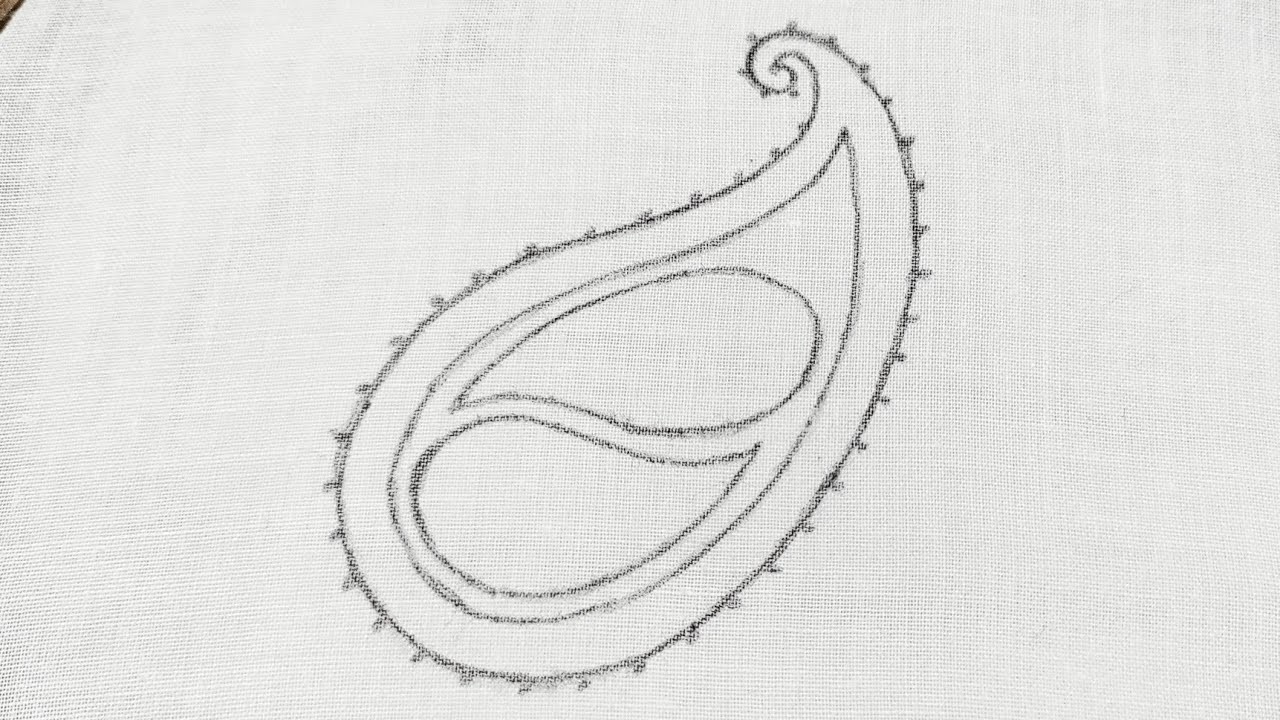 Beautiful Paisley Motif for Dress.Dupatta.Kurta Filling (Hand Embroidery Work)