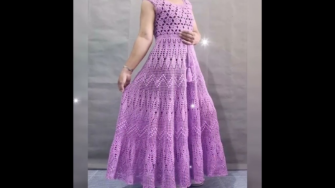 Beautiful woolen handmade dress