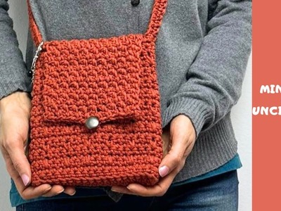 Borsa uncinetto facile con tracolla - easy mini bag handmade - tutorial mini borsa uncinetto facile