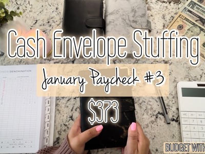 CASH ENVELOPE STUFFING | $373 | January 2023 Budget | Cash Envelope Method | Budget with Jeanette