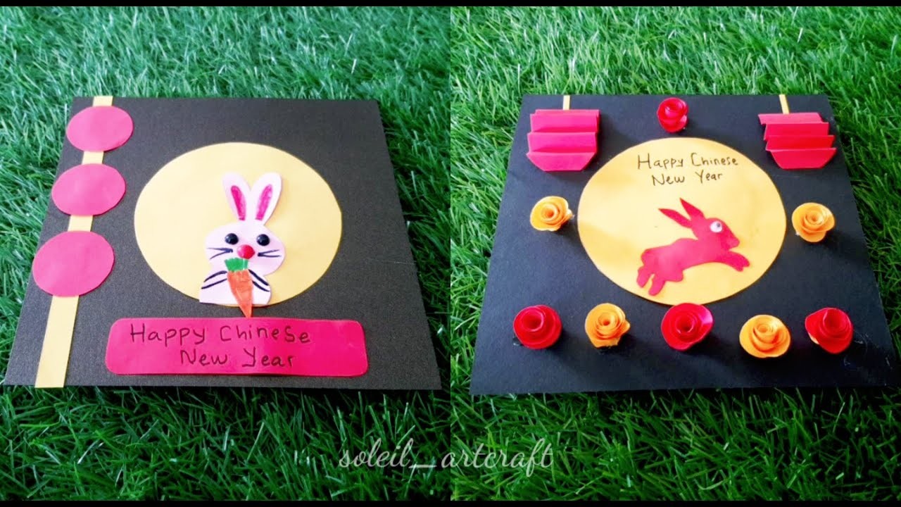 CHINESE NEW  YEAR DECORATIONS 2023-GREETING CARD.CARA MEMBUAT HIASAN IMLEK 2023.CNY ART CRAFT DIY