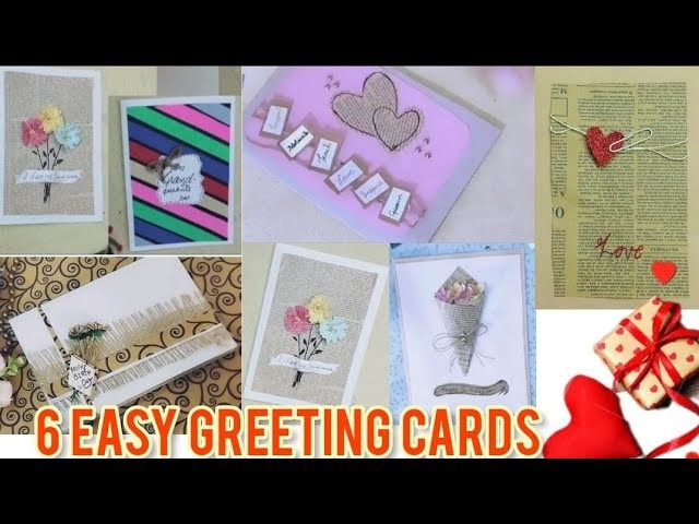 DIY Greeting Cards | Birthday.Valentine.Anniversary Card Ideas | Unique.Easy.Cute Cards #5mincraft